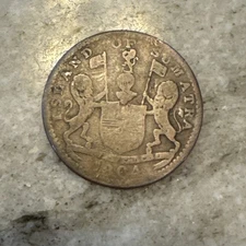 British East Indies-Island Of Sumatra 1804 Copper 2 Kepings Coin