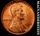 1945 Lincoln Wheat Cent - Red Choice Gem Brilliant Unc  No Reserve  #K1673