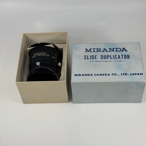 Vintage MIRANDA CAMERA SLIDE DUPLICATOR Lens Mount With Open Box