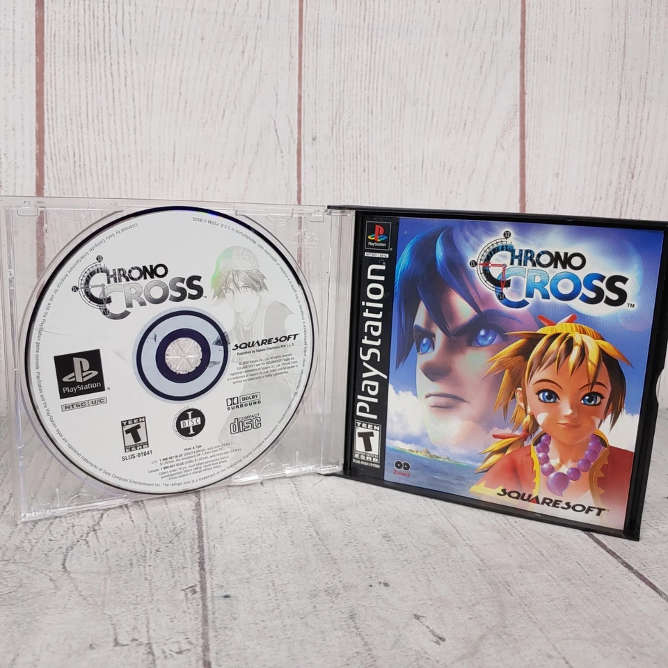 NO ARTWORK - Chrono Cross Sony PlayStation 1 PS1 - MANUAL + DISCS ONLY - Tested - Image 2 of 4