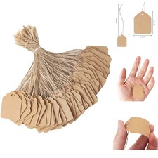 500PCS Kraft Paper Hang Tags with String - Essential for Pricing  Labeling