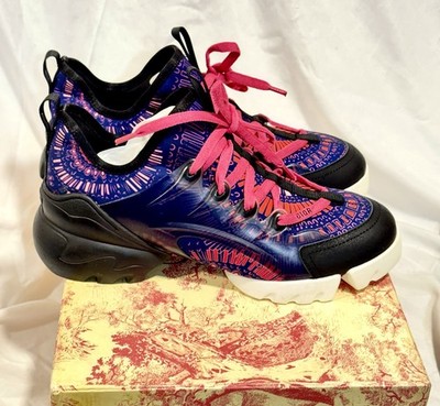 Christian Dior D-Connect Graphic Neoprene Sneakers Women s EU 41   11 With Box