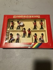 W. Britain 54mm glossy 7206 Scots Guards Drums and Bugles Set
