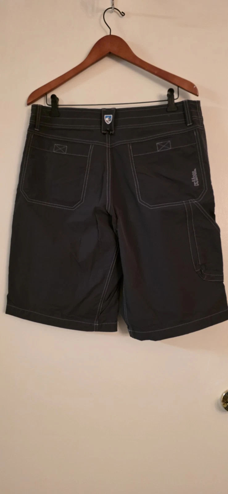 Kuhl Renegade Hiking Shorts Gray Men's Size W36 Rip-Stop Utility Outdoors UPF-50