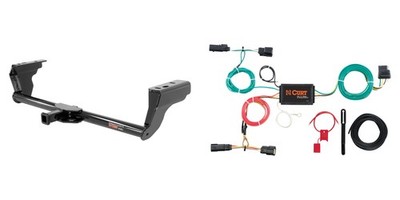 Curt Class 2 Trailer Hitch 1-1/4in Receiver & Wiring Harness Kit 12140-56292