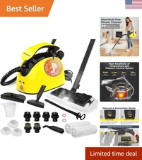 Multipurpose Steam Cleaner - 21 Accessories, 248°F High-Temp, Portable and Safe