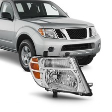 Headlight Left Right Clear Lens Chrome Housing For Nissan Pathfinder 2008-2012