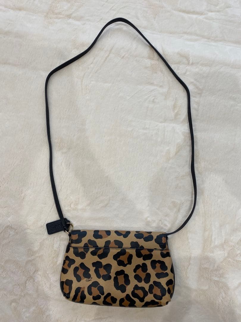 COACH Shoulder Bag Leopard Pattern 4a - image 3