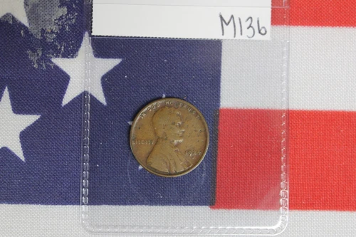 1924-D Lincoln Wheat Cent - Good Condition - Light Pitting (M136)