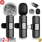 Microfono Mini Inalambrico De Para Celular Iphone O Android 2 Solapa Micrófonos