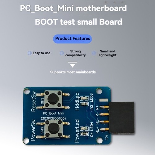PC-Boot--Motherboard-Boot-Testplatine, 9-Poliger PC-ein-/Aus-Schalter für P3885 - Bild 4 von 8