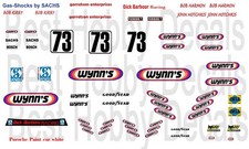  73 Wynn's Porsche 935 1979 1/64th HO Scale Slot Car Waterslide Decals