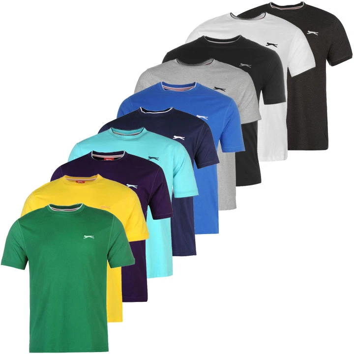 Slazenger Tipped Shirt T-Shirt Herren S M L XL 2XL 3XL 4XL XXXXL Tee Shirt neu - Bild 1 von 1