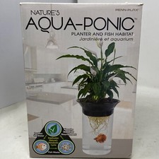 Penn Plax Nature’s Aqua-Ponic planter and fish habitat 0.5 gallon