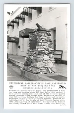 Postcard RPPC California Angels Camp CA Historical Marker 1940s Unposted EKC