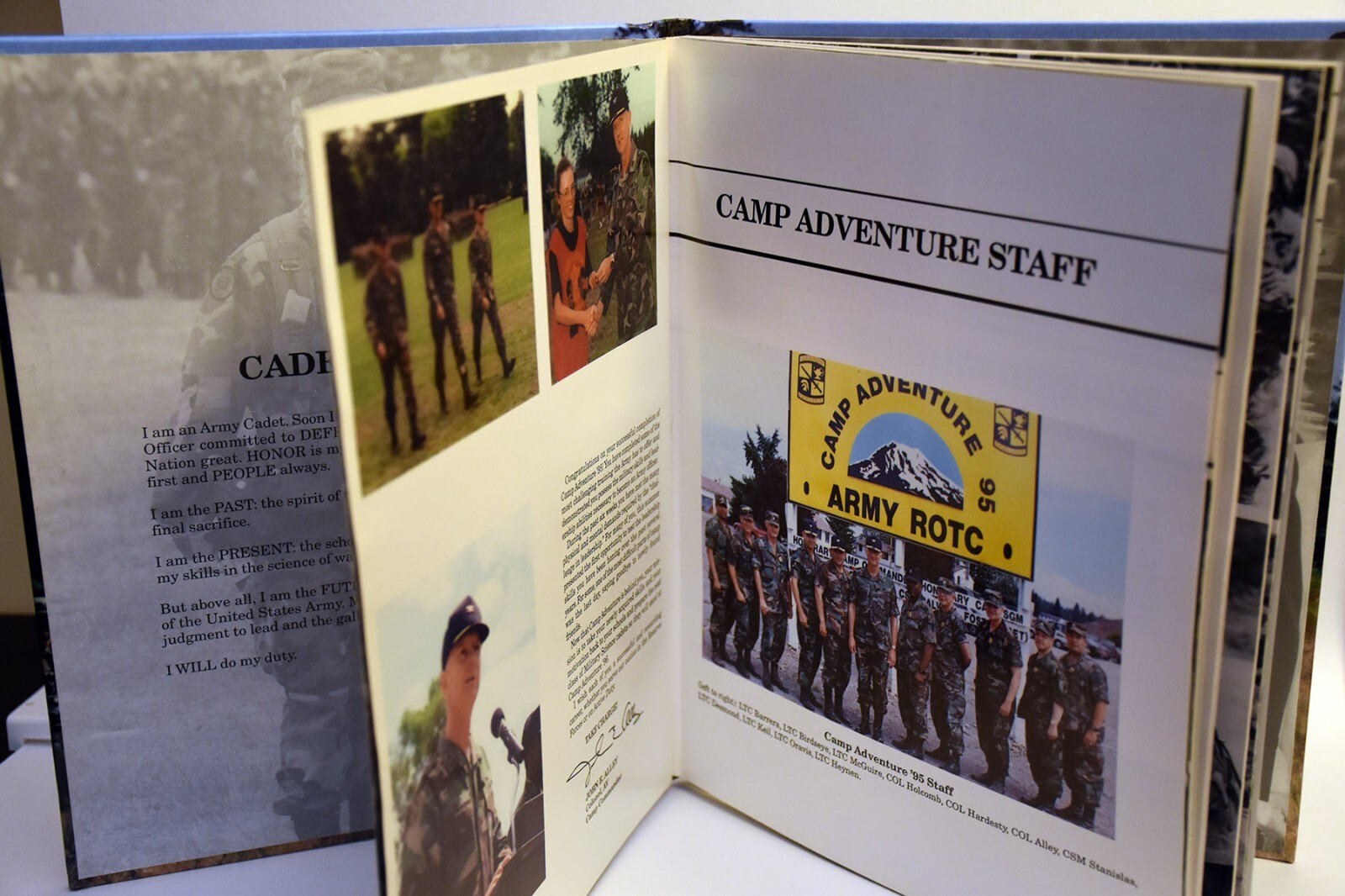 1995 CAMP ADVENTURE YEARBOOK -- ARMY ROTC TRAINING, FORT LEWIS (FREE ...