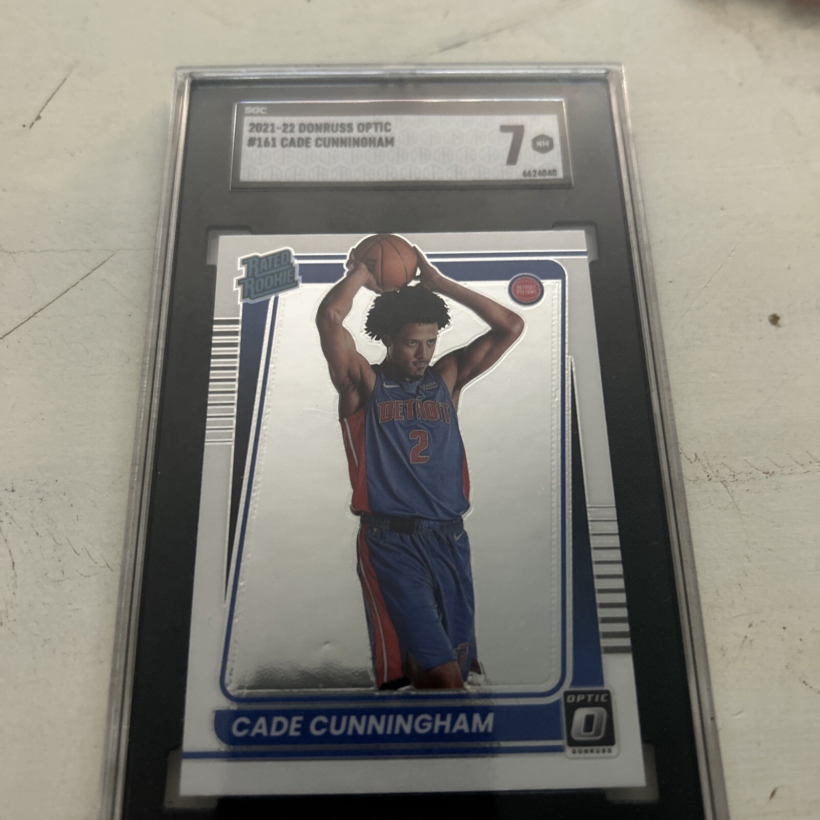 2021-22 Panini Donruss Optic - Rated Rookie Holo Prizm #161 Cade Cunningham (RC)