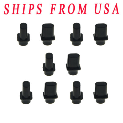 10pcs Black KAISH Top Hat Switch Tip Pickup Switch Knob fits USA Telecaster
