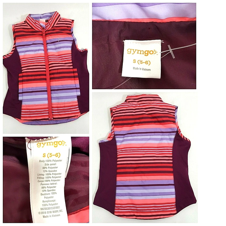 Colete Gymgo Meninas Saia TuTu Pequeno 5T - Lote 6 Combo Laranja Marrom Roxo - Imagem 3 de 4