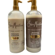 SheaMoisture Coconut Oil Moisture & Smooth Shampoo and Conditioner 34 oz Duo 0.91 per fl oz