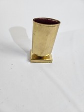 Vintage Brass Footed Desktop Eyeglass Holder Mid Century Desk Accessory