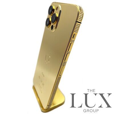 24k Iphone 13 Pro 1 Tb Max Gold Plated Unlocked Brand New Gsm Cdma Diamonds Ebay