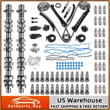 Camshafts Lifters Rocker Arms Timing Chain For 5.4L Triton 3V Ford F150 Lincoln