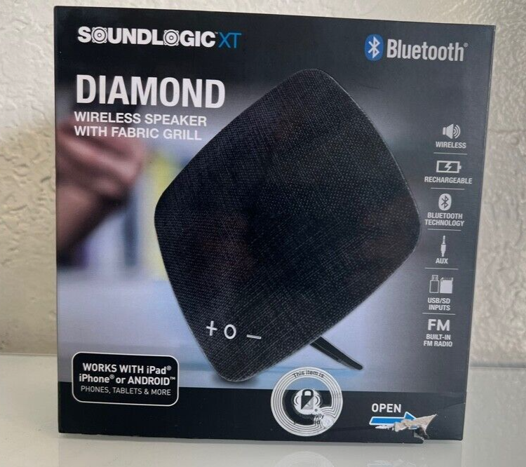 Soundlogic XT Diamond Wireless Speaker With Fabric Grill 242773