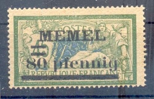 Memel 25A** MNH MINT NEVER HINGED 40EUR (69433