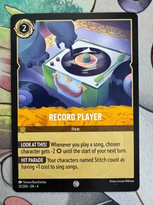 Record Player Nonfoil/Regular Disney Lorcana TCG LDB507