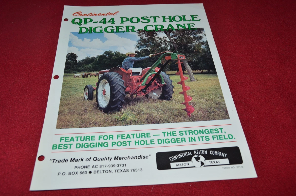 Continental post hole sale digger
