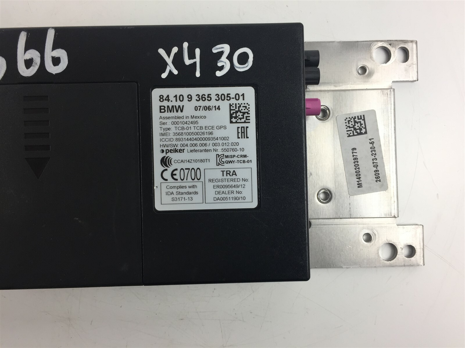 X430 BMW ECU Control Module Unit 9365305 | eBay