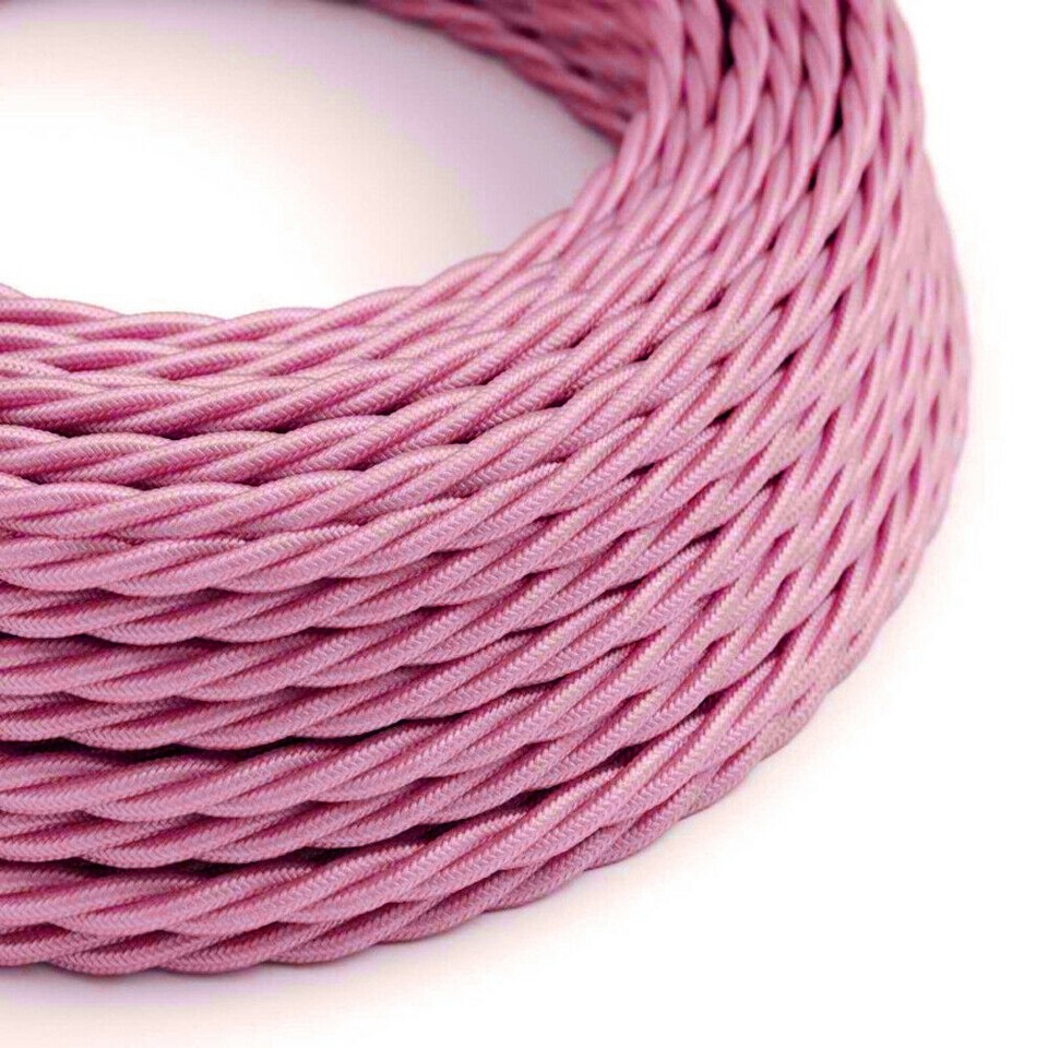 2 Core 3 Core Vintage Fabric Twisted Electrical Wire Woven Textile