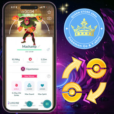PTCentraI —TRADE—GO || Shiny Gigantamax Machamp Level 40—20K Stasrdusts—Digital