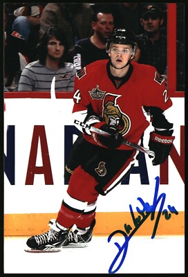 Stephane Da Costa Autographed 4x6 Color Photo Ottawa Senators #24 Red C