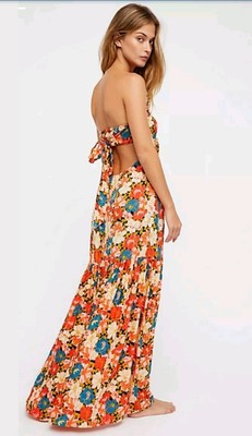 strapless boho dress