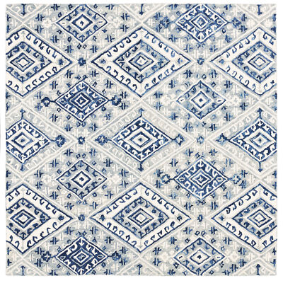 Safavieh Aspen GREY / NAVY 7' X 7' Square Area Rug - APN826F-7SQ