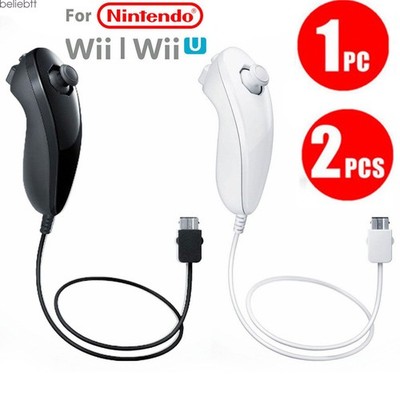 1/2PCS Wii Nunchuck Controller Joystick Remote for Wii Wii U Console Video Games