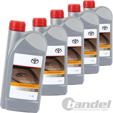 5x1 LITER ORIGINAL TOYOTA MOTOR&Ouml;L PREMIUM FUEL ECONOMY 5W30 ACEA C2 API SN