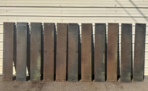 Set of 11 59" Long Cast Iron Stair Treads GA20610