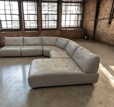 vintage modular leather sofa   1960s 70s Heals timothy oulton de sade style