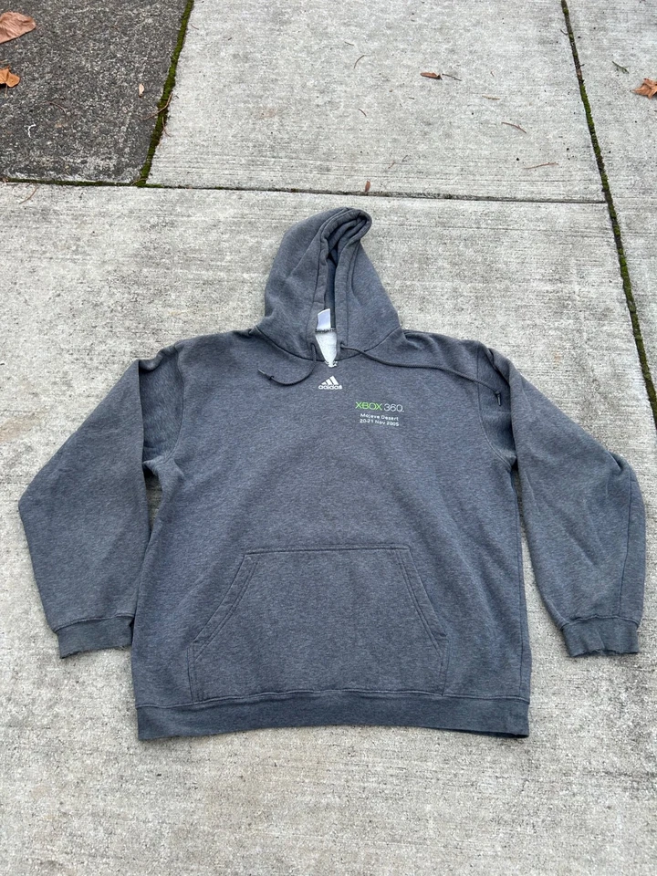 Vintage Rare 2005 Xbox 360 Zero Hour Launch Video Game Mens Adidas Hoodie Size L - Image 2 of 4