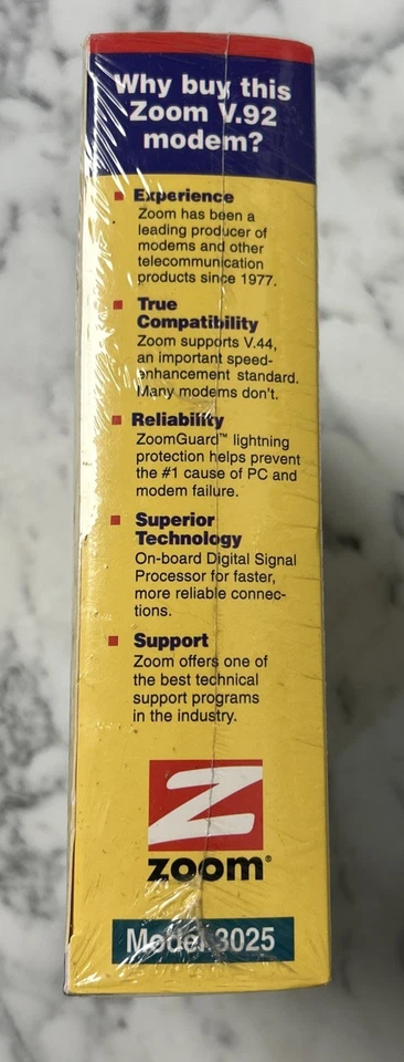 ZOOM 56k V.92 PCI Fax Modem Model 3025 BRAND NEW Windows XP, Me, 2000, 98, 95 - Image 4 of 4