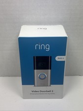 Ring Video Doorbell 3 Satin Nickel 1080p HD, Motion Detection-85 - Brand New