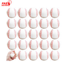 24 Pcs Baseball Stress Ball,2.5 Inch Mini Squeeze Foam Baseball,Relaxable Spo...