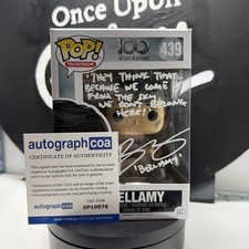 The 100 Signed Bellamy 439 Funko Pop By Bob Morley ACOA certified