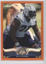 2013 Topps Chrome Retail Orange Refractor DJ Fluker #134 qq3
