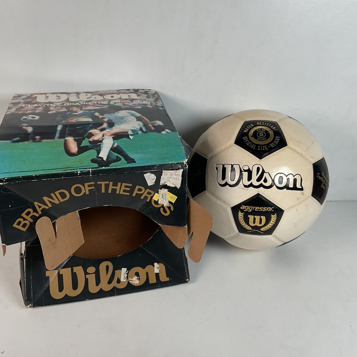 1970s Wilson Aggressor Soccer Ball FIFA Approved Original