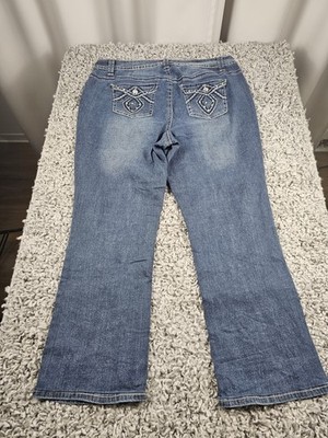 Lane Bryant Jeans Damen Gr.48 Blau High Waist Bootcut Flared Y2K Jeans