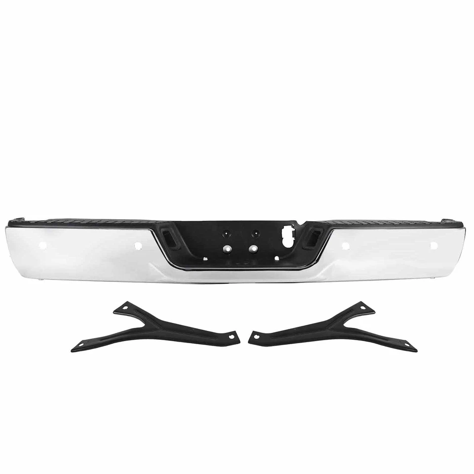 Chrome Steel Rear Bumper For 2013-2018 RAM 2500 3500 without park assist sensors Foto 3 de 4
